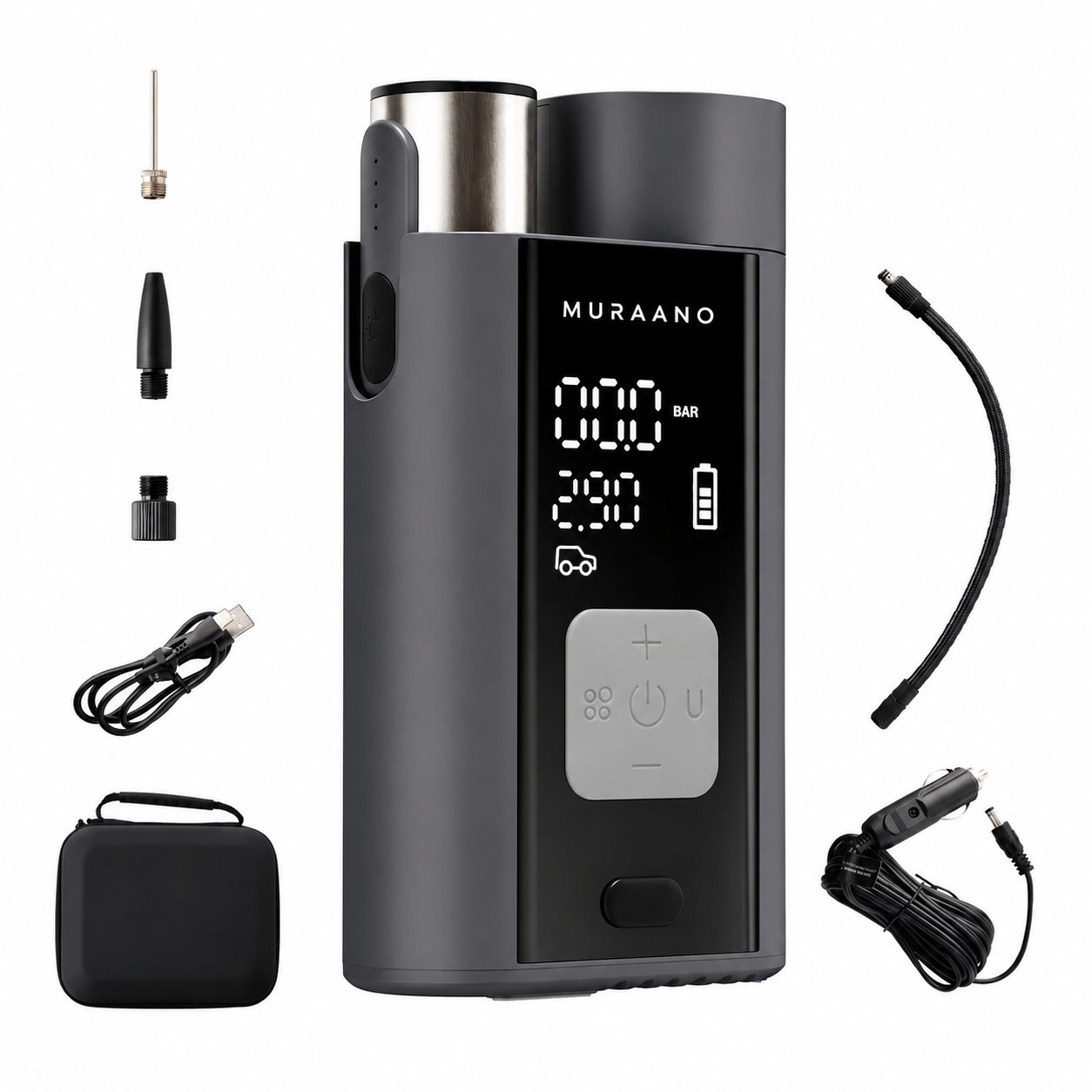 Muraano AirPro – De Ultieme Draadloze Compressor voor Elke Reis