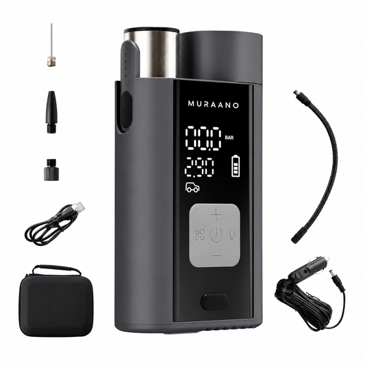 Muraano AirPro – De Ultieme Draadloze Compressor voor Elke Reis