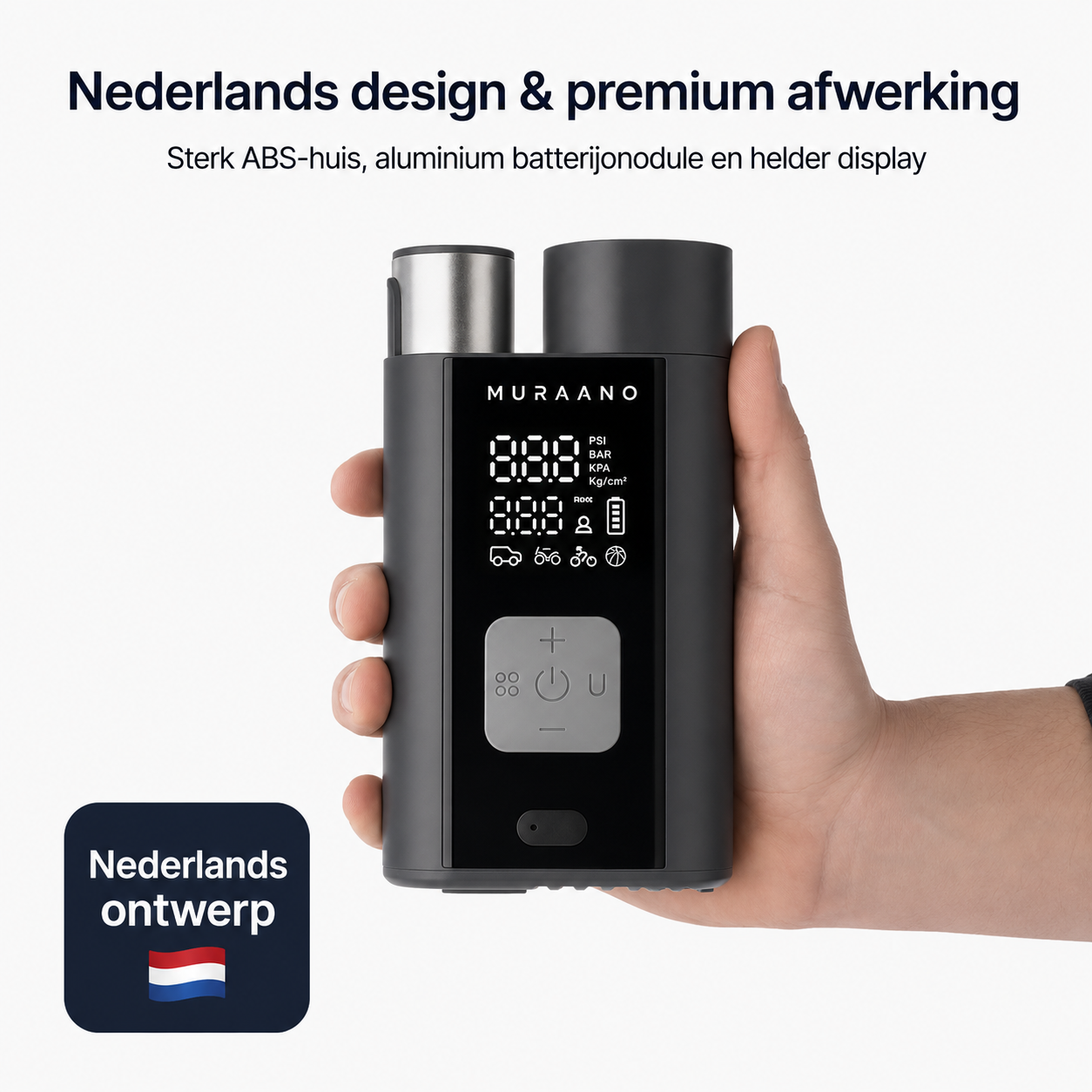 Muraano AirPro – De Ultieme Draadloze Compressor voor Elke Reis